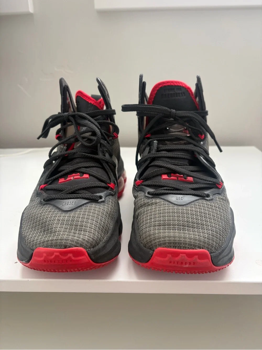 Nike LeBron 19 Sneakers Bred Black Red Size 6Y | Women’s 7.5 Basketball Shoes